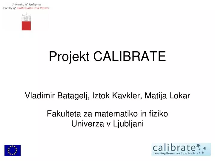 projekt calibrate