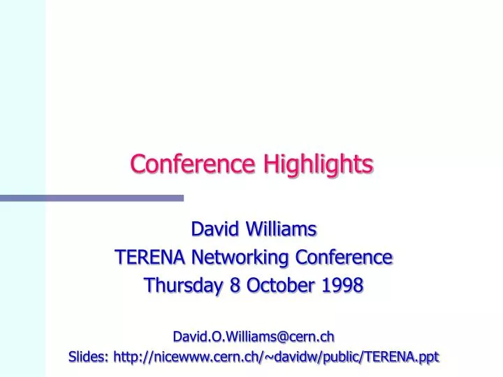 conference highlights