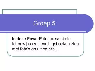 groep 5