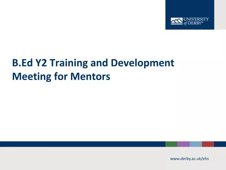 b ed y2 training and development meeting for mentors