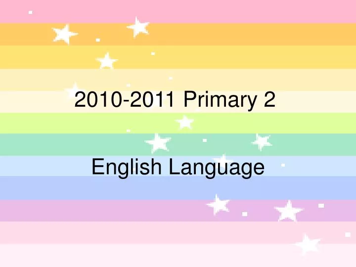 2010 2011 primary 2