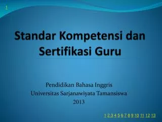 PPT - STANDAR KOMPETENSI GURU PowerPoint Presentation, Free Download ...