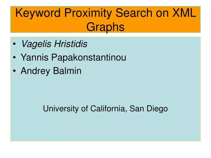 keyword proximity search on xml graphs