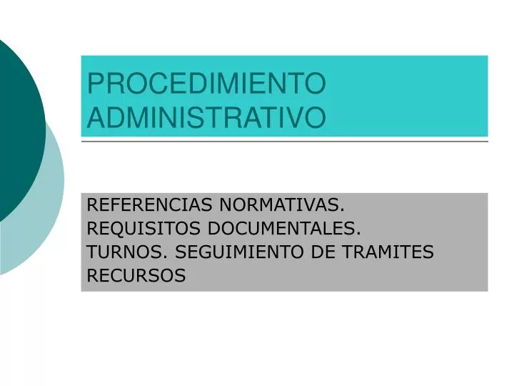 procedimiento administrativo