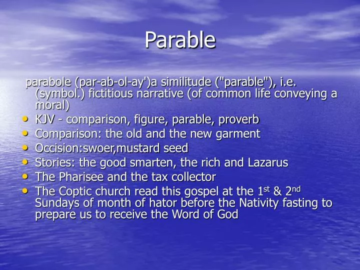 parable