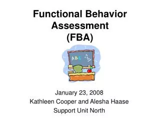 Functional Behavior Assessment (FBA)