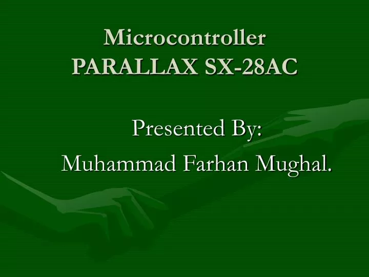 microcontroller parallax sx 28ac
