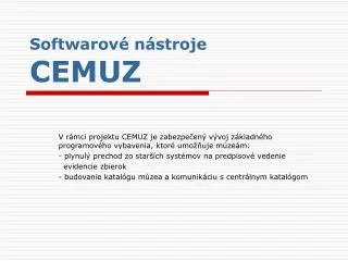 softwarov n stroje cemuz