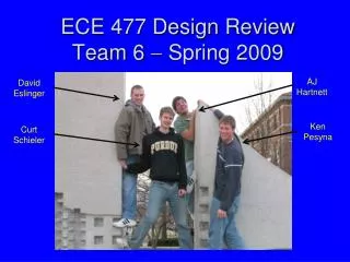 ECE 477 Design Review Team 6 ? Spring 2009
