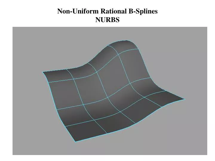 PPT - Non-Uniform Rational B-Splines NURBS PowerPoint Presentation ...