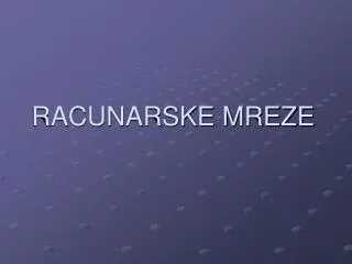 racunarske mreze