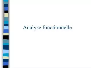 analyse fonctionnelle
