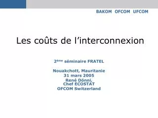 les co ts de l interconnexion