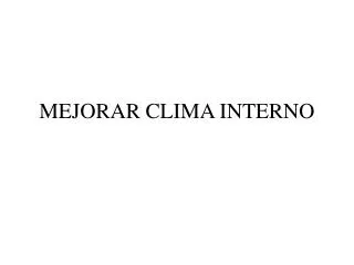 mejorar clima interno