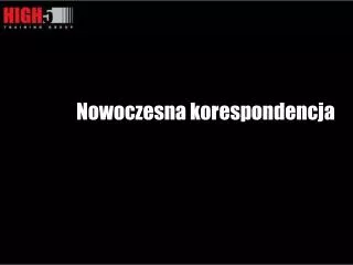 nowoczesna korespondencja