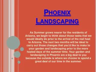 Landscaping Phoenix