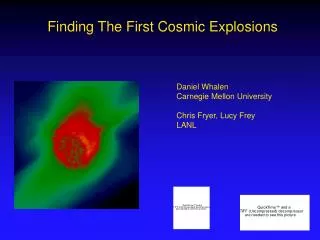 Finding The First Cosmic Explosions