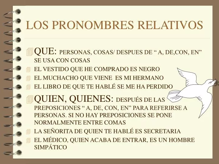 los pronombres relativos