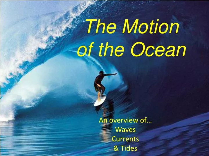 the motion of the ocean
