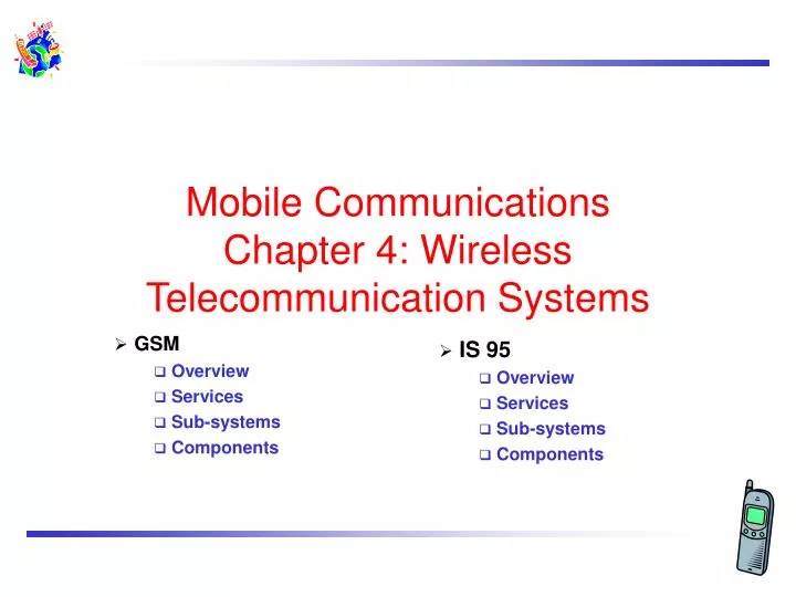 mobile communications chapter 4 wireless telecommunication systems