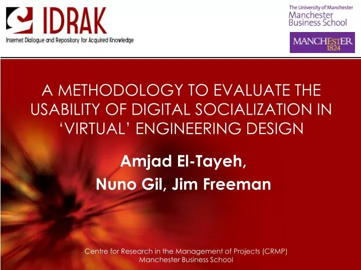 a methodology to evaluate the usability of digital socialization in virtual engineering design