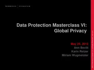Data Protection Masterclass VI: Global Privacy