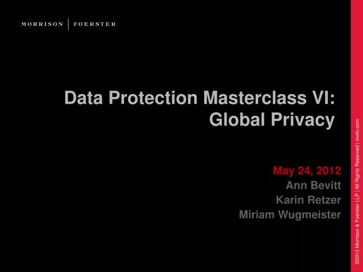 data protection masterclass vi global privacy