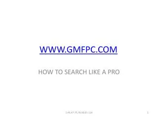 WWW.GMFPC.COM
