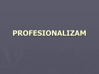 profesionalizam