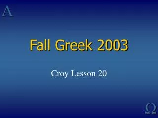 fall greek 2003