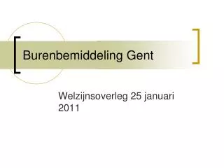 burenbemiddeling gent