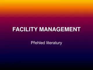 facility management