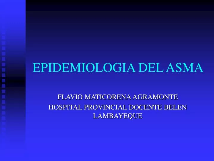 epidemiologia del asma