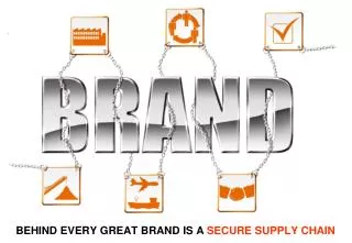 BEHIND EVERY GREAT BRAND IS A SECURE SUPPLY CHAIN