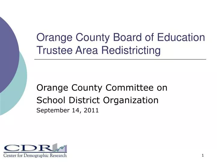 orange county board of education trustee area redistricting