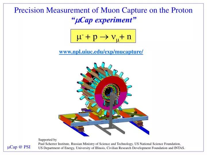 precision measurement of muon capture on the proton m cap experiment