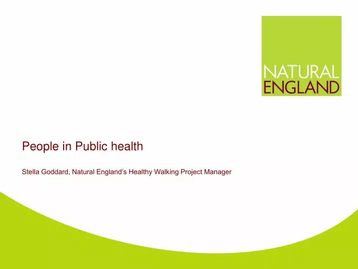 people in public health