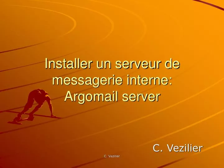 installer un serveur de messagerie interne argomail server