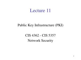 lecture 11