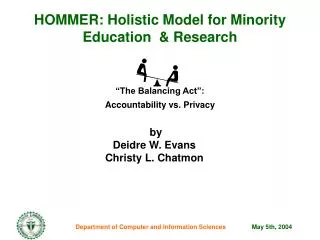 HOMMER: Holistic Model for Minority Education &amp; Research