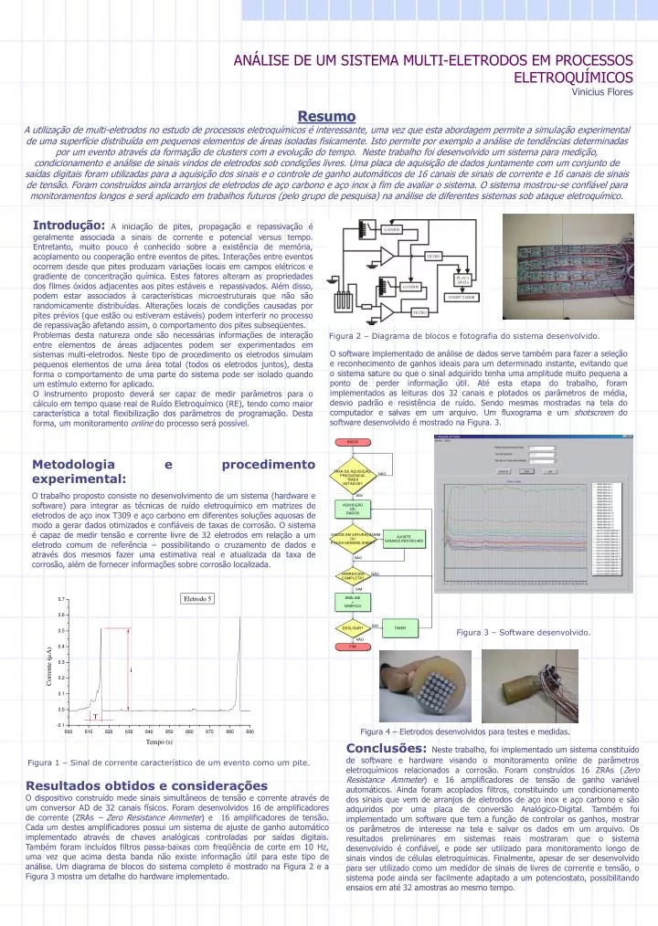 an lise de um sistema multi eletrodos em processos eletroqu micos vinicius flores