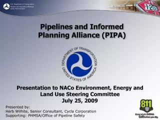 Presentation to NACo Environment, Energy and Land Use Steering Committee July 25, 2009