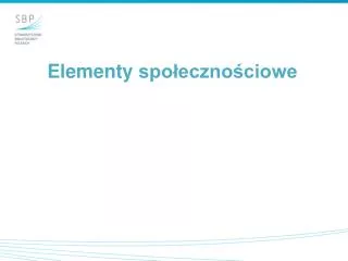elementy spo eczno ciowe