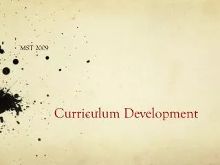 Curriculum Development