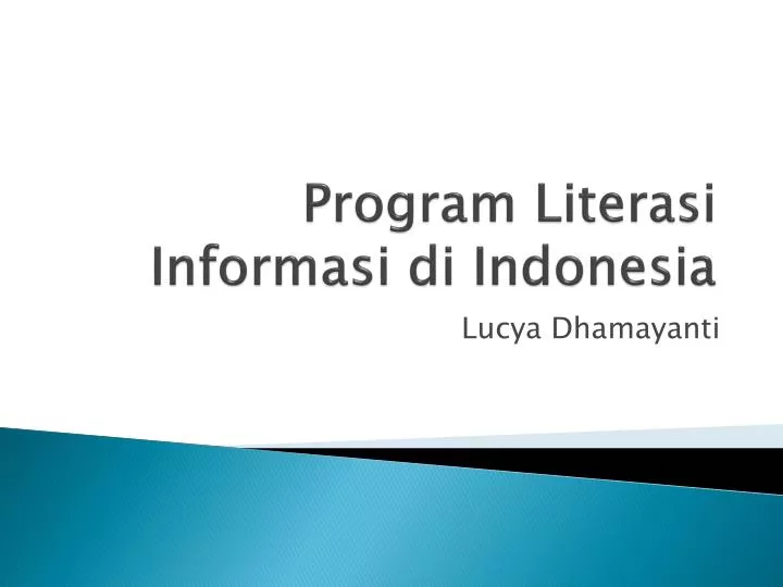 program literasi informasi di indonesia