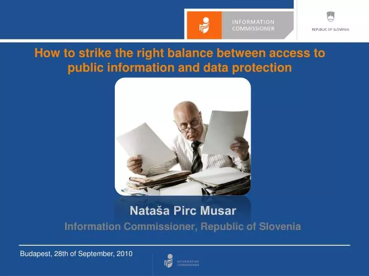 how to strike the right balance between access to public information and data protection