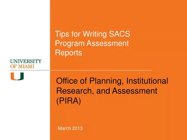 tips for writing sacs program assessment reports