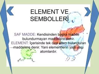 element ve semboller