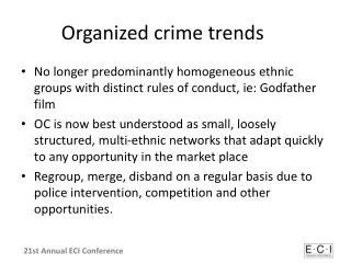Organized crime trends