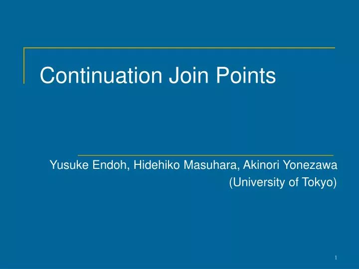 continuation join points